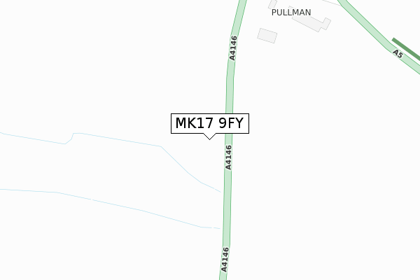 MK17 9FY map - large scale - OS Open Zoomstack (Ordnance Survey)