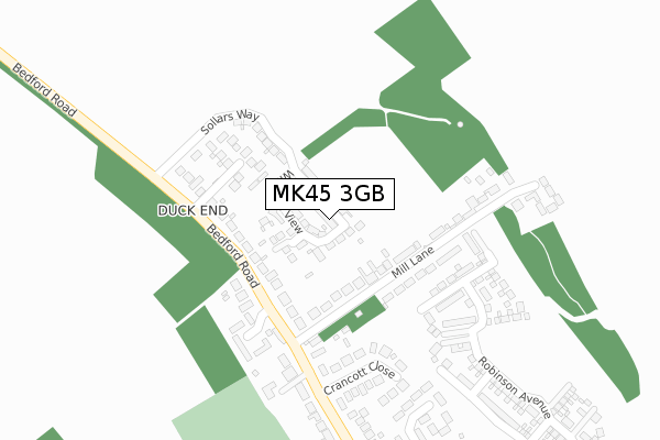 MK45 3GB map - large scale - OS Open Zoomstack (Ordnance Survey)