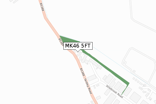 MK46 5FT map - large scale - OS Open Zoomstack (Ordnance Survey)