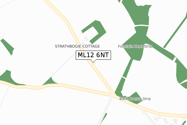 ML12 6NT map - large scale - OS Open Zoomstack (Ordnance Survey)