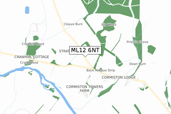 ML12 6NT map - small scale - OS Open Zoomstack (Ordnance Survey)