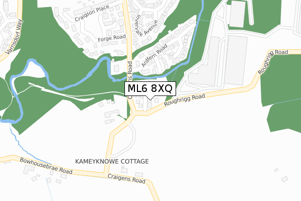 ML6 8XQ map - large scale - OS Open Zoomstack (Ordnance Survey)