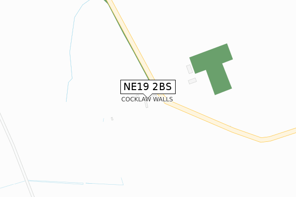 NE19 2BS map - large scale - OS Open Zoomstack (Ordnance Survey)