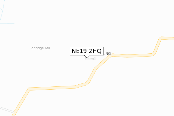 NE19 2HQ map - large scale - OS Open Zoomstack (Ordnance Survey)