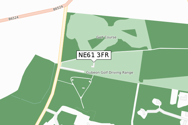 NE61 3FR map - large scale - OS Open Zoomstack (Ordnance Survey)