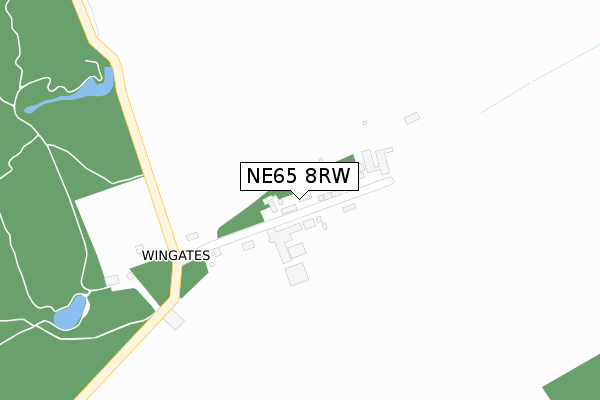 NE65 8RW map - large scale - OS Open Zoomstack (Ordnance Survey)