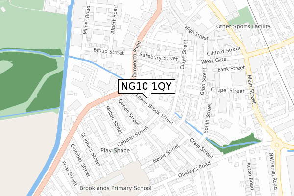 NG10 1QY map - large scale - OS Open Zoomstack (Ordnance Survey)