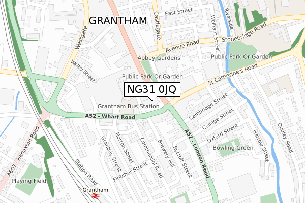 NG31 0JQ map - large scale - OS Open Zoomstack (Ordnance Survey)