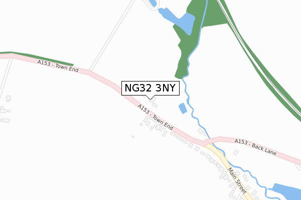 NG32 3NY map - large scale - OS Open Zoomstack (Ordnance Survey)