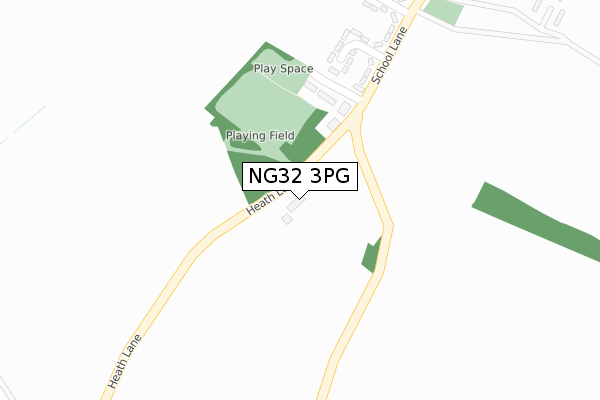 NG32 3PG map - large scale - OS Open Zoomstack (Ordnance Survey)