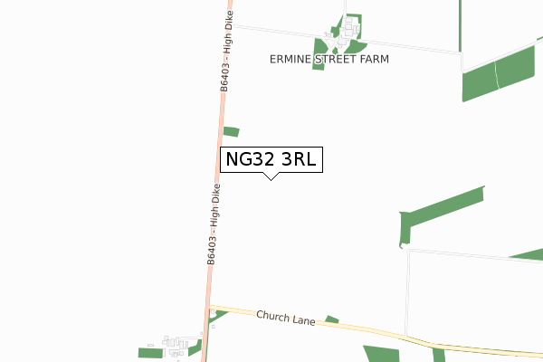 NG32 3RL map - small scale - OS Open Zoomstack (Ordnance Survey)