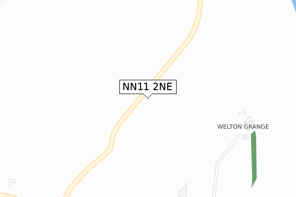 NN11 2NE map - large scale - OS Open Zoomstack (Ordnance Survey)