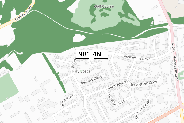 NR1 4NH map - large scale - OS Open Zoomstack (Ordnance Survey)