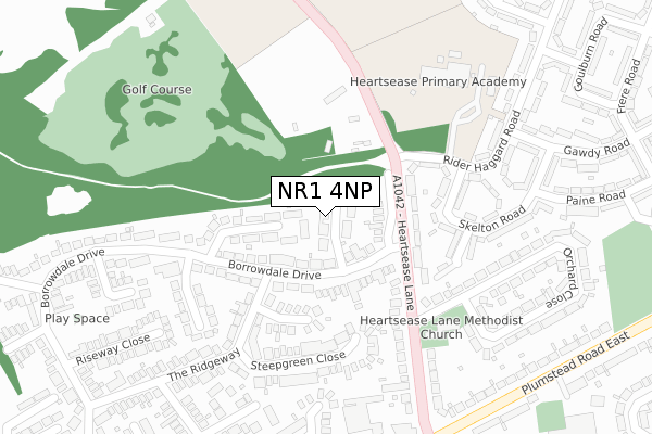 NR1 4NP map - large scale - OS Open Zoomstack (Ordnance Survey)