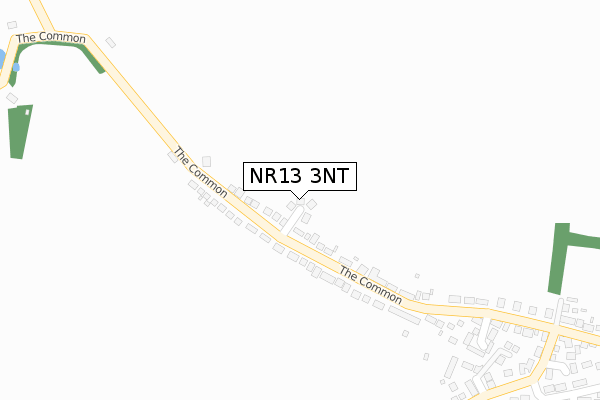 NR13 3NT map - large scale - OS Open Zoomstack (Ordnance Survey)