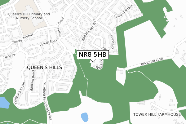 NR8 5HB map - large scale - OS Open Zoomstack (Ordnance Survey)