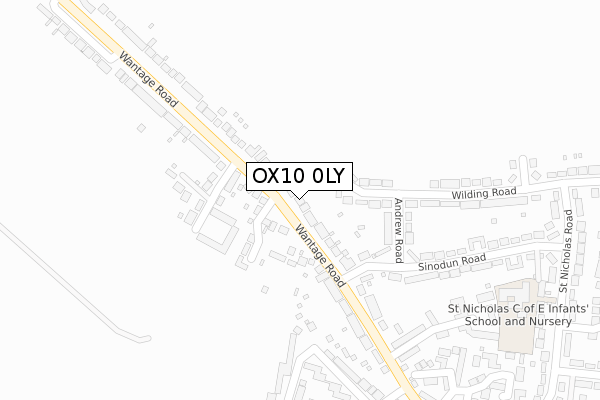 OX10 0LY map - large scale - OS Open Zoomstack (Ordnance Survey)