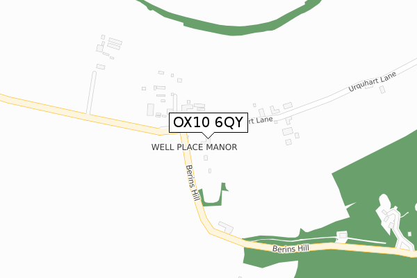 OX10 6QY map - large scale - OS Open Zoomstack (Ordnance Survey)