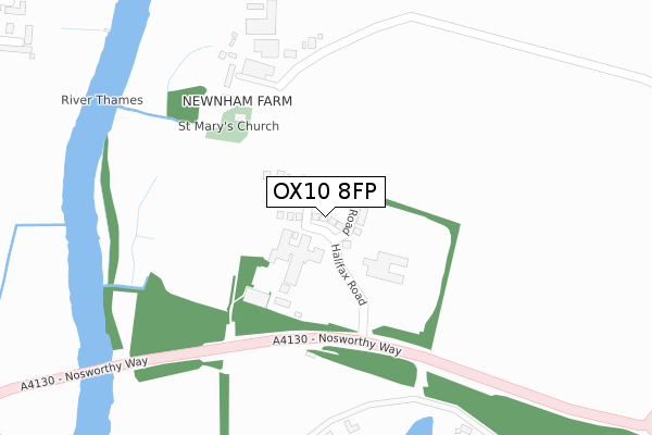 OX10 8FP map - large scale - OS Open Zoomstack (Ordnance Survey)