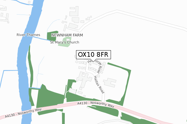 OX10 8FR map - large scale - OS Open Zoomstack (Ordnance Survey)