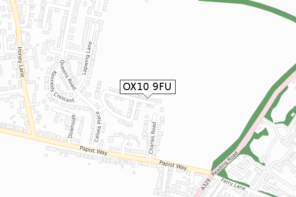 OX10 9FU map - large scale - OS Open Zoomstack (Ordnance Survey)