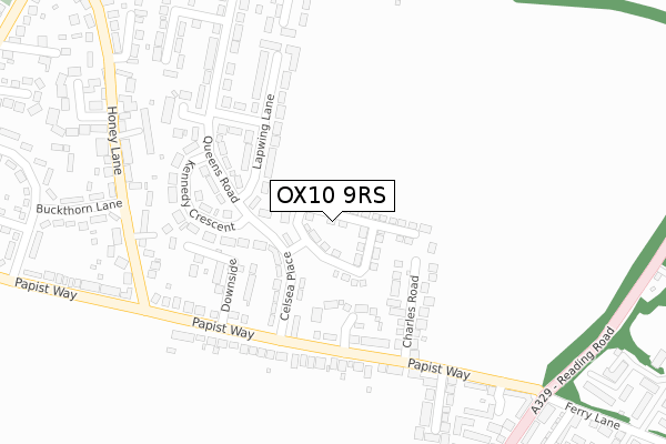 OX10 9RS map - large scale - OS Open Zoomstack (Ordnance Survey)