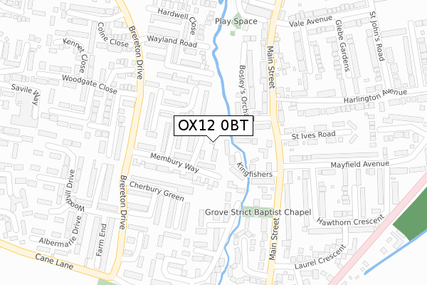 OX12 0BT map - large scale - OS Open Zoomstack (Ordnance Survey)