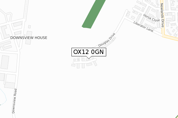 OX12 0GN map - large scale - OS Open Zoomstack (Ordnance Survey)