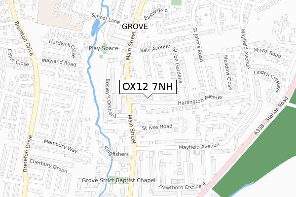 OX12 7NH map - large scale - OS Open Zoomstack (Ordnance Survey)