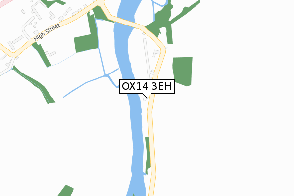 OX14 3EH map - large scale - OS Open Zoomstack (Ordnance Survey)