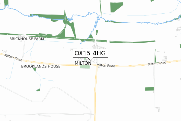 OX15 4HG map - small scale - OS Open Zoomstack (Ordnance Survey)