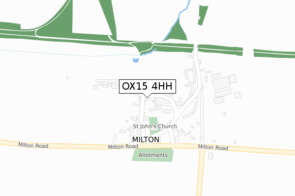 OX15 4HH map - large scale - OS Open Zoomstack (Ordnance Survey)