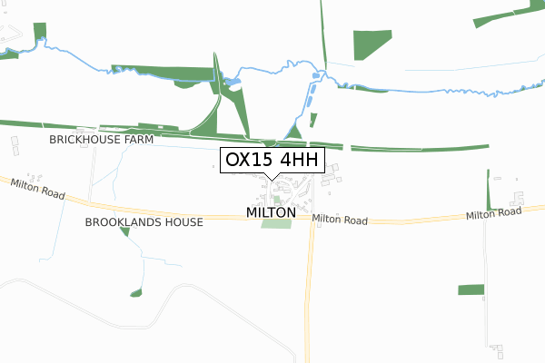 OX15 4HH map - small scale - OS Open Zoomstack (Ordnance Survey)