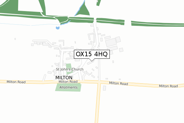 OX15 4HQ map - large scale - OS Open Zoomstack (Ordnance Survey)