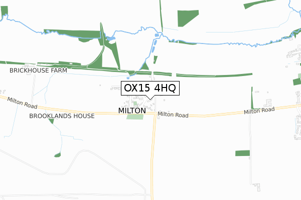 OX15 4HQ map - small scale - OS Open Zoomstack (Ordnance Survey)