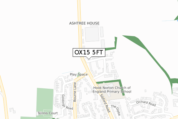 OX15 5FT map - large scale - OS Open Zoomstack (Ordnance Survey)