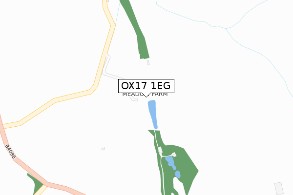 OX17 1EG map - large scale - OS Open Zoomstack (Ordnance Survey)