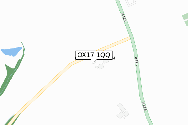 OX17 1QQ map - large scale - OS Open Zoomstack (Ordnance Survey)