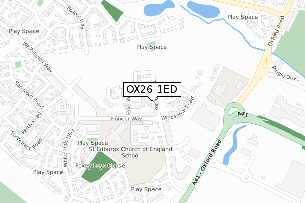 OX26 1ED map - large scale - OS Open Zoomstack (Ordnance Survey)