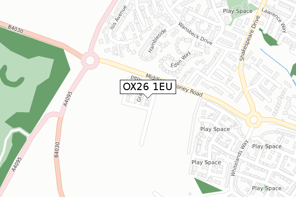 OX26 1EU map - large scale - OS Open Zoomstack (Ordnance Survey)