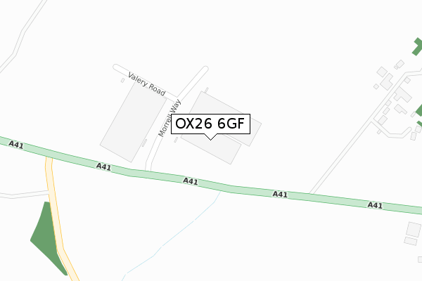 OX26 6GF map - large scale - OS Open Zoomstack (Ordnance Survey)