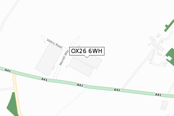 OX26 6WH map - large scale - OS Open Zoomstack (Ordnance Survey)