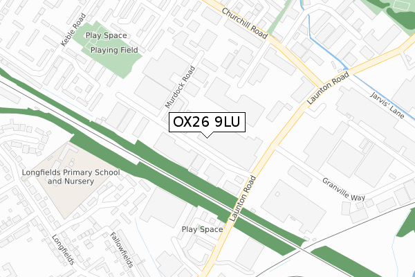 OX26 9LU map - large scale - OS Open Zoomstack (Ordnance Survey)