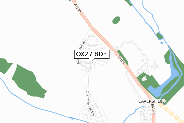 OX27 8DE map - large scale - OS Open Zoomstack (Ordnance Survey)