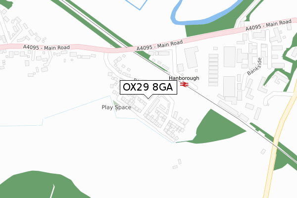 OX29 8GA map - large scale - OS Open Zoomstack (Ordnance Survey)