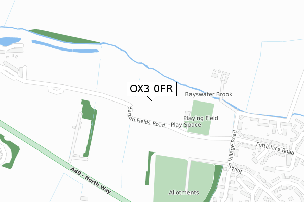 OX3 0FR map - large scale - OS Open Zoomstack (Ordnance Survey)