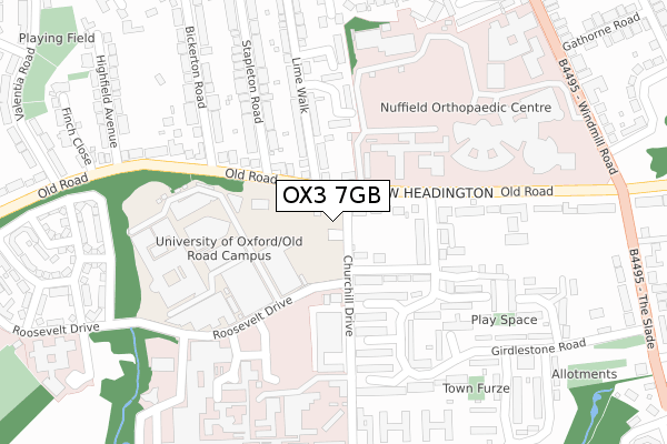 OX3 7GB map - large scale - OS Open Zoomstack (Ordnance Survey)