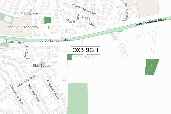 OX3 9GH map - large scale - OS Open Zoomstack (Ordnance Survey)