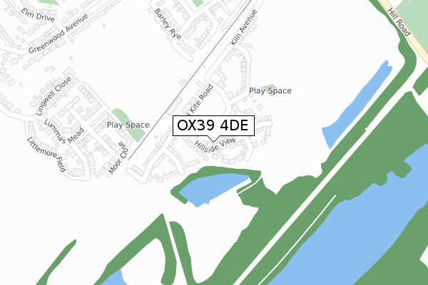 OX39 4DE map - large scale - OS Open Zoomstack (Ordnance Survey)