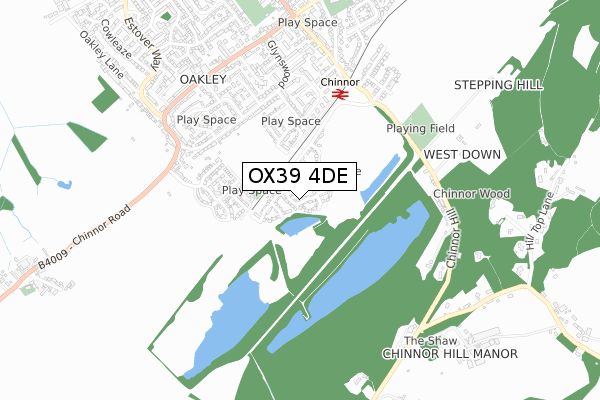 OX39 4DE map - small scale - OS Open Zoomstack (Ordnance Survey)